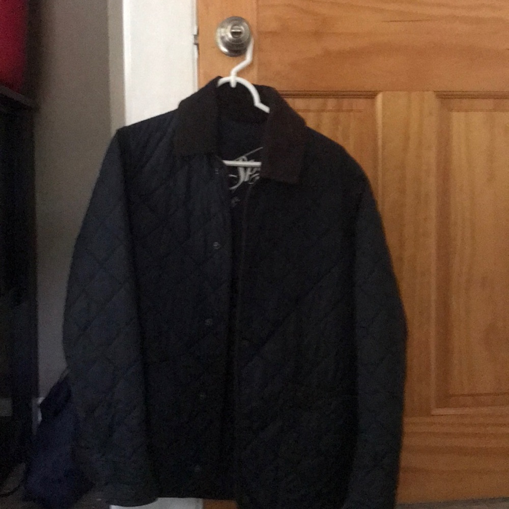 Men’s navy Barbour jacket